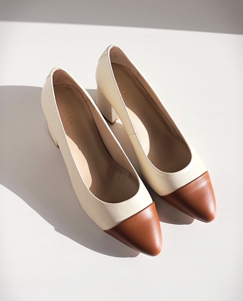 ROS Lisbon - CHARLOTTE Off White & Cognac (1)