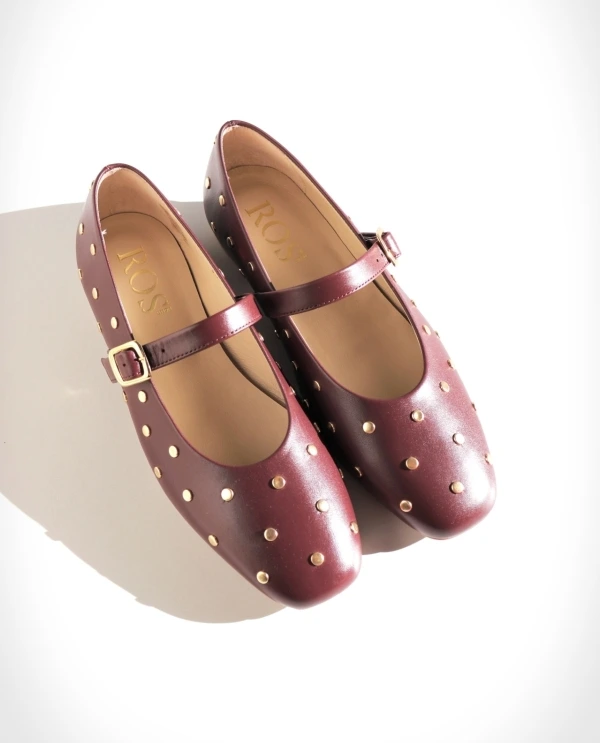 ALMA Studs Burgundy 