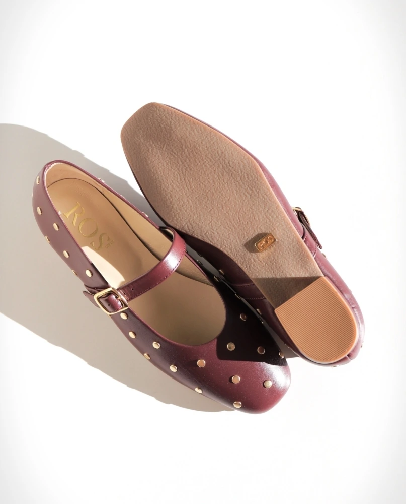 ROS Lisbon - ALMA Studs Burgundy  (7)