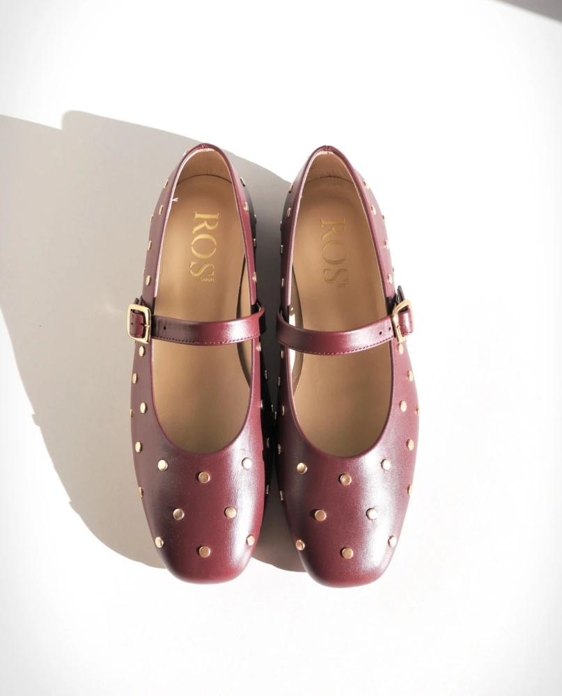 ROS Lisbon - ALMA Studs Burgundy  (1)