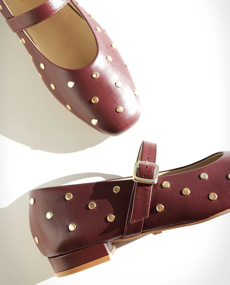 ROS Lisbon - ALMA Studs Burgundy  (6)