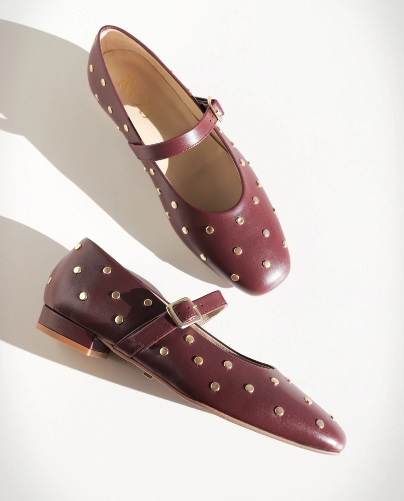 ROS Lisbon - ALMA Studs Burgundy  (3)