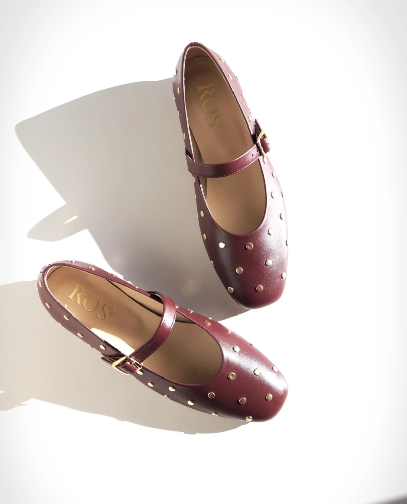 ROS Lisbon - ALMA Studs Burgundy  (4)