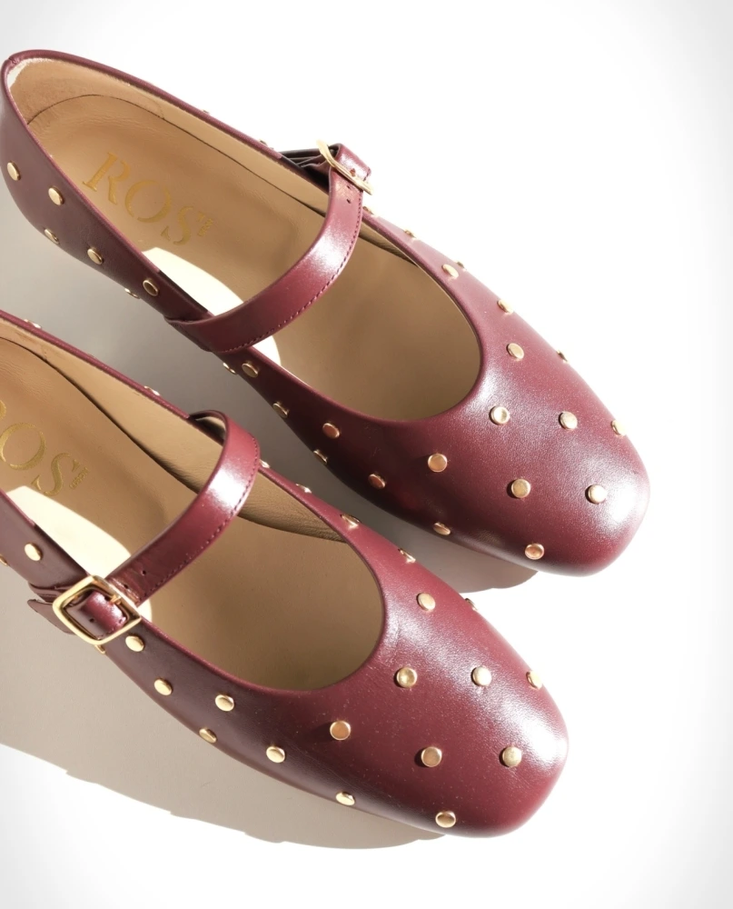 ROS Lisbon - ALMA Studs Burgundy  (5)