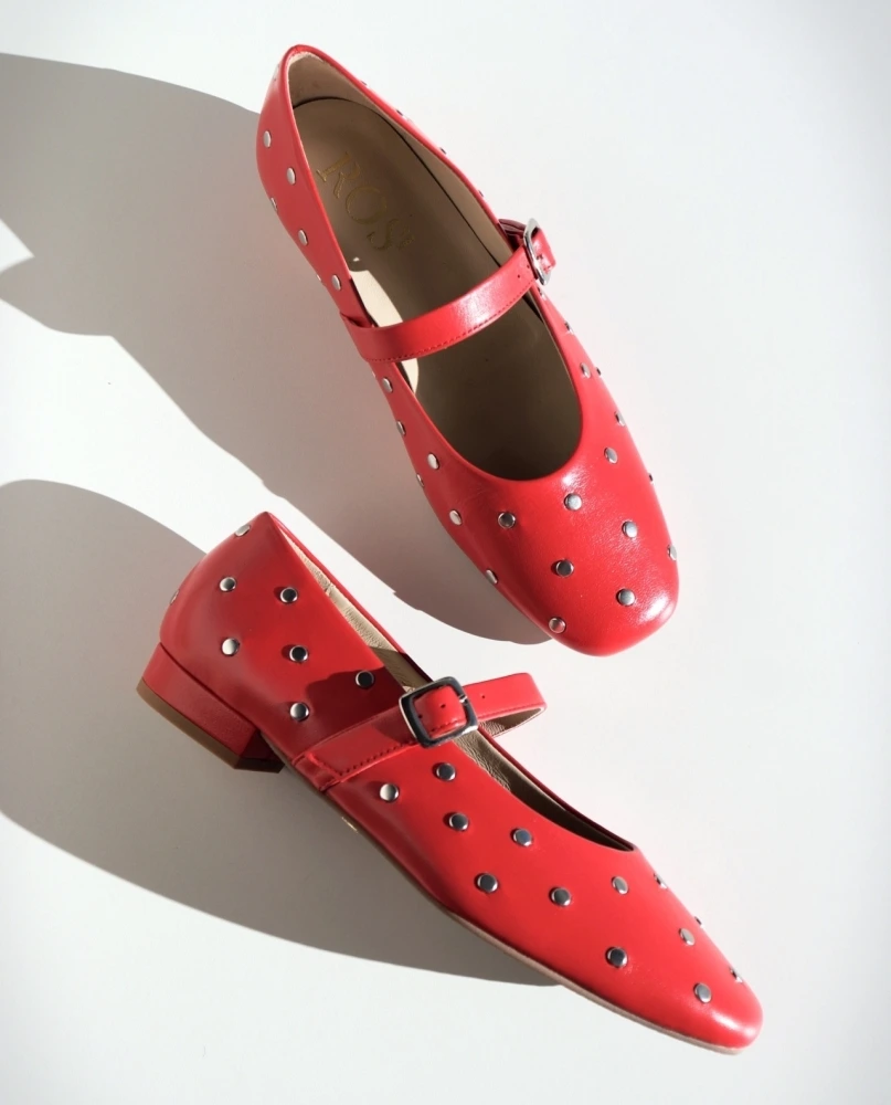 ROS Lisbon - ALMA Studs Red Poppy  (4)