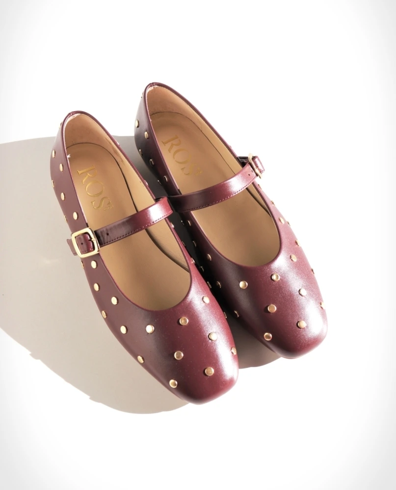 ROS Lisbon - ALMA Studs Burgundy  (2)