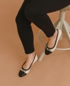 ROS Ballerinas Off White & Navy (5)