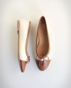 ROS Ballerinas Off White & Cognac (5)