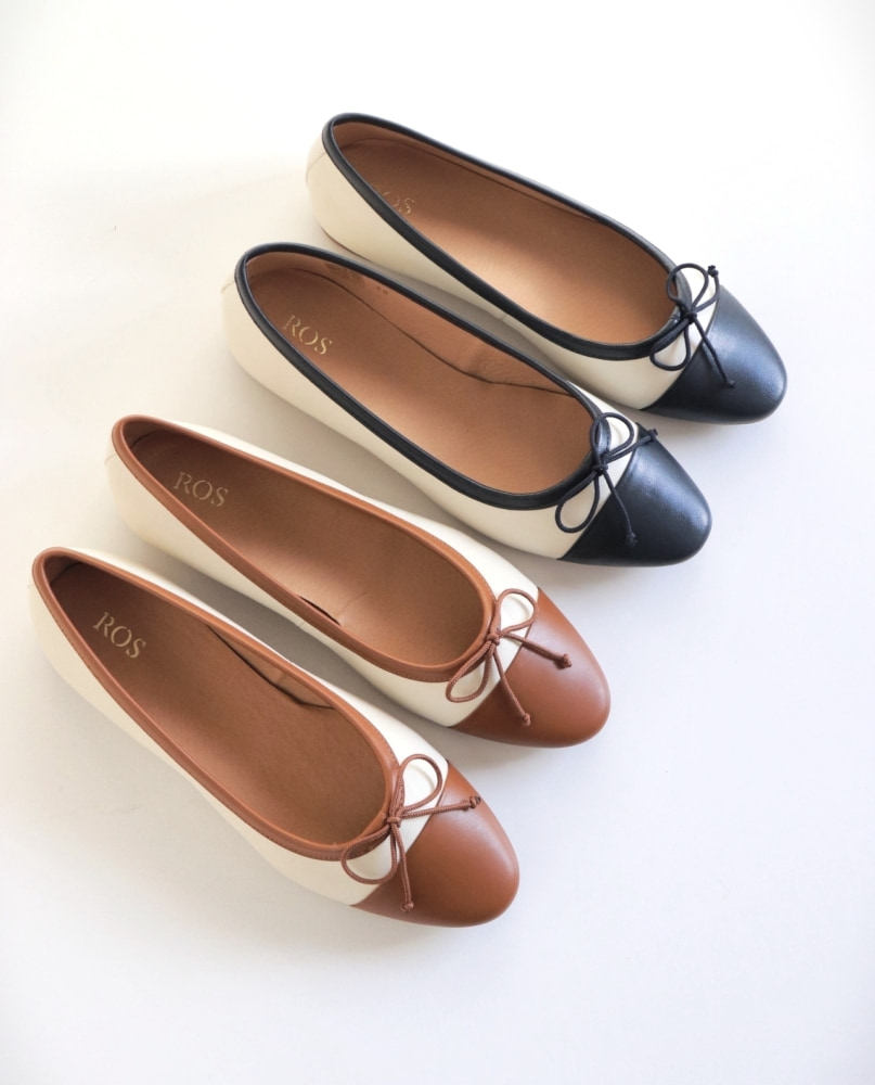 ROS Lisbon - ROS Ballerinas Off White & Navy (11)