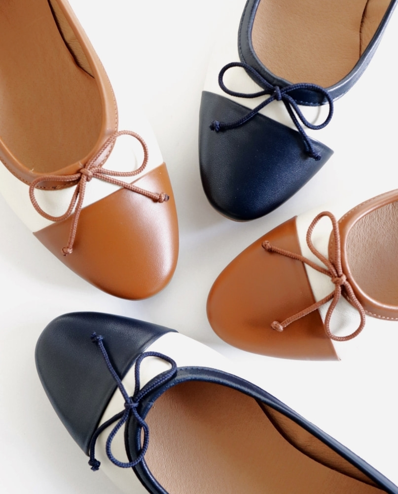 ROS Lisbon - ROS Ballerinas Off White & Navy (12)